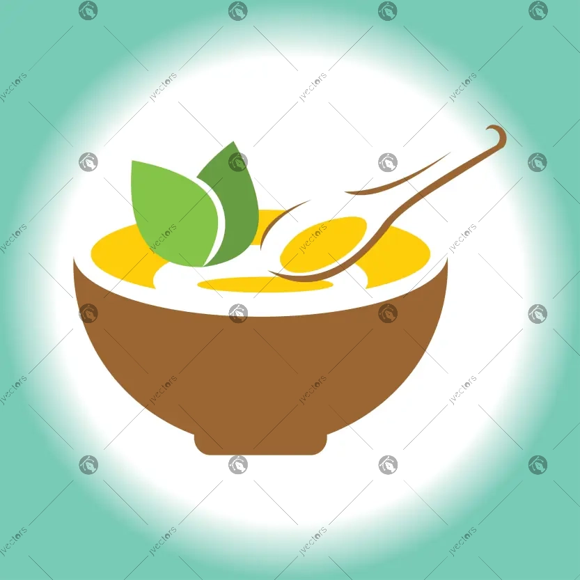 Thai curry Bowl Sign Vector Art