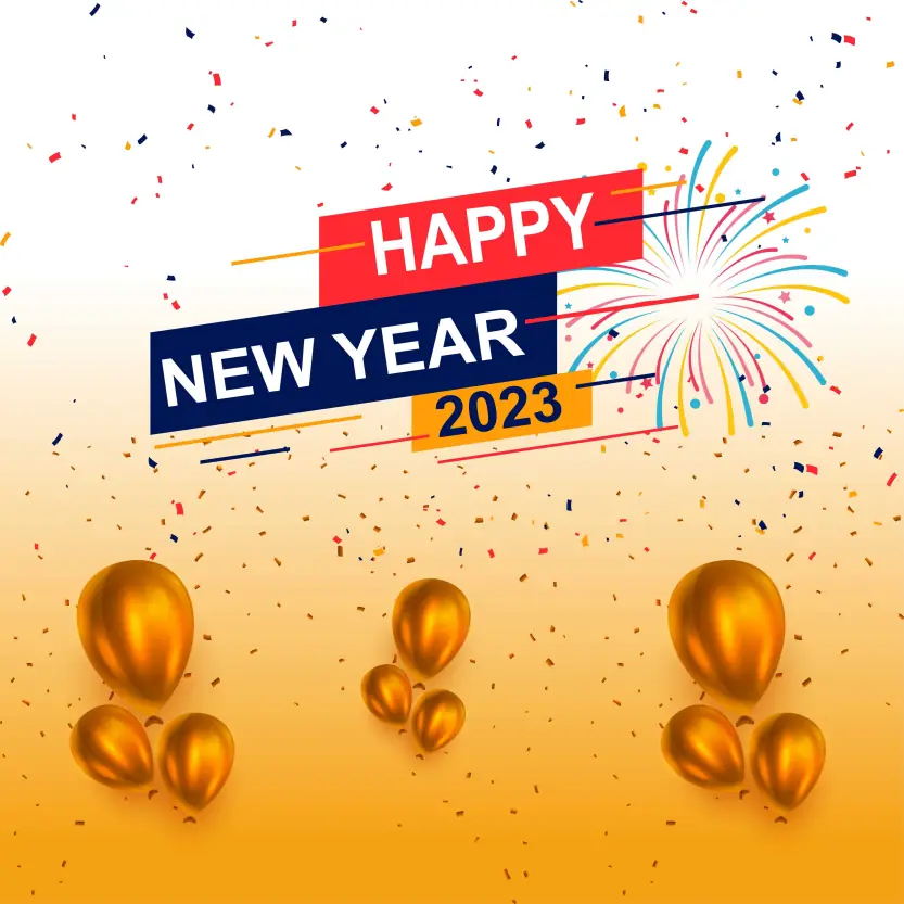 Happy New Year 2023 Background Abstract