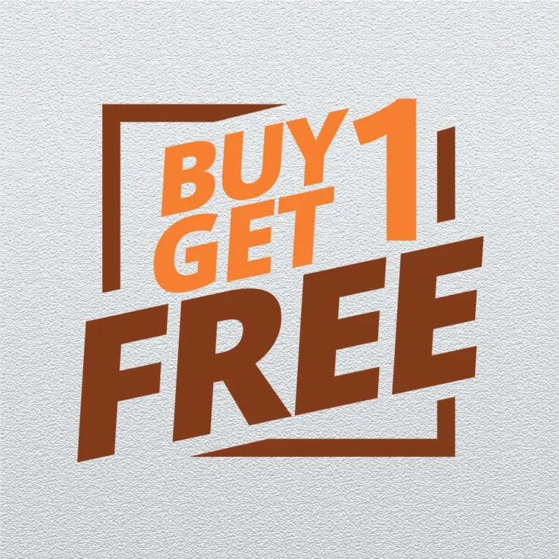 Buy 1 Get 1 Free Icon Design