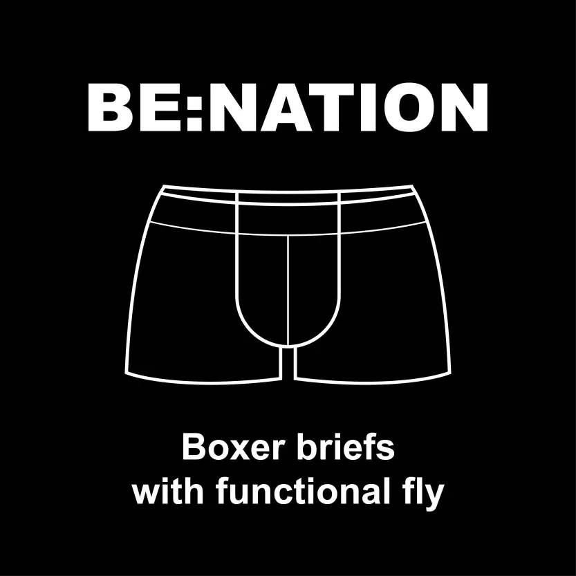 BE:NATION Boxer briefs with functional fly Design