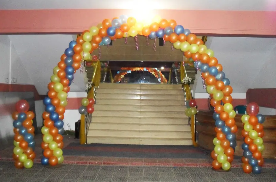 Balloon arch frame with 3d rendering