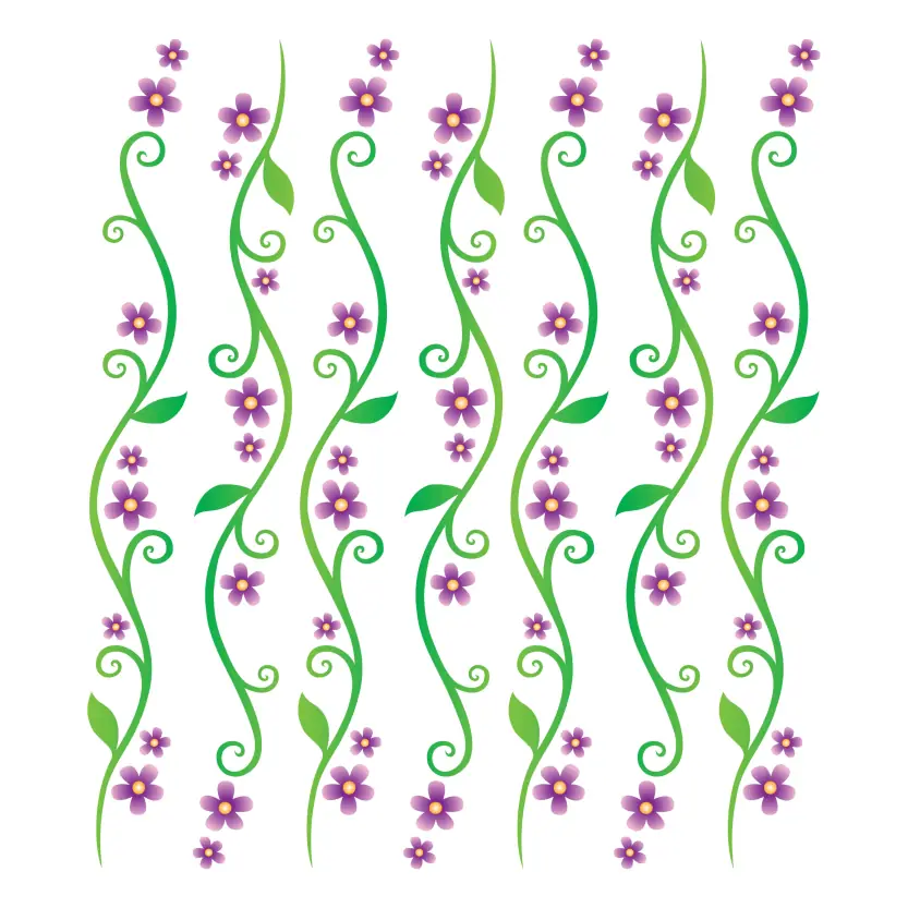 Nature Embroidered Delights Floral Vector Set for Creative Endeavors Design