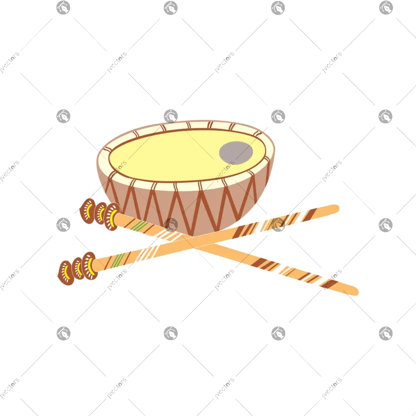 Vector Illustration of pohela boishakh Traditional Instrument