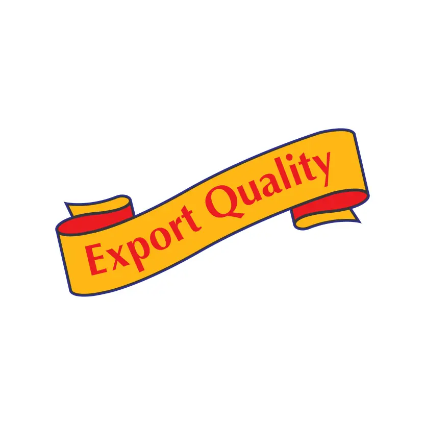 Export Quality with Ribbon Design Vector