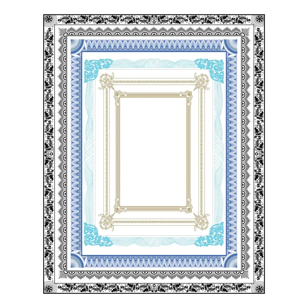 Vintage Wedding Gift Certificate Borders and Frames Clipart Collection