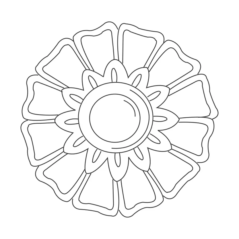 Versatile Printable Mandala for Various Design Purposes