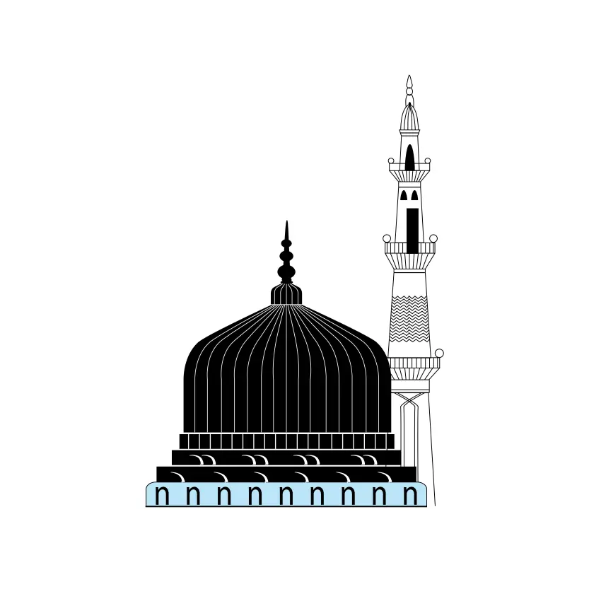 Islamic Minar Illustration Vector Graphic