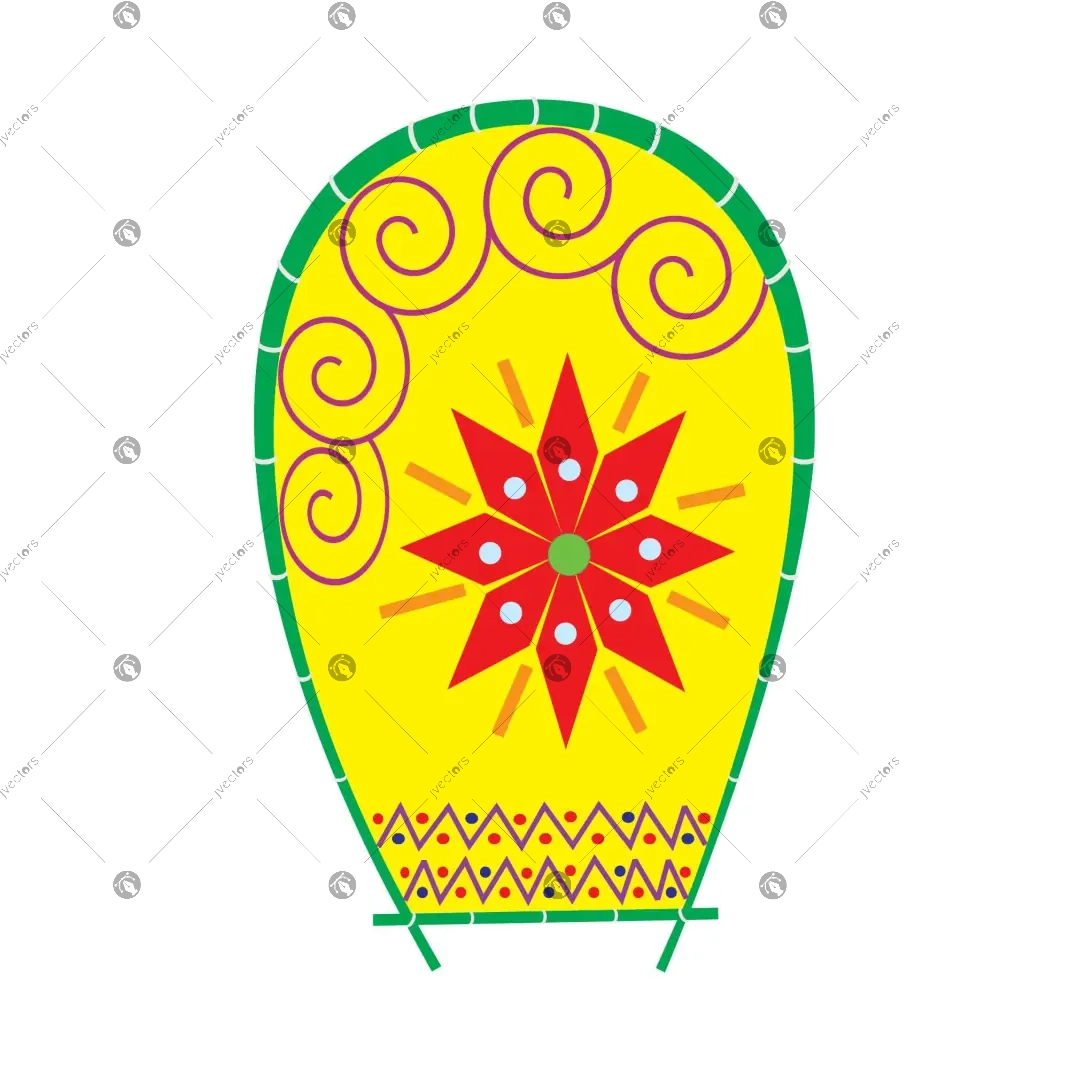 Boishakhi Kula Happy Bengali New Year Elements Vector Graphic
